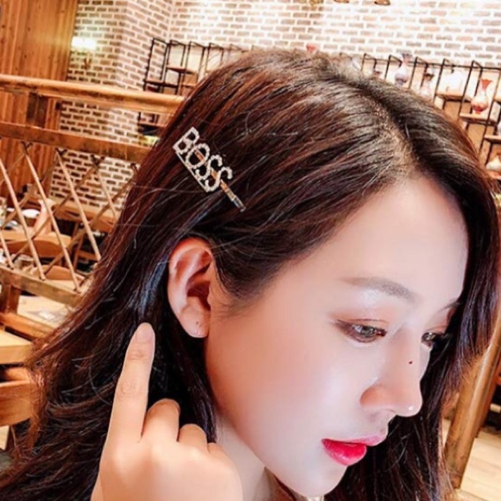 2 for $15- Rhinestone statement hairpin- BOSS
